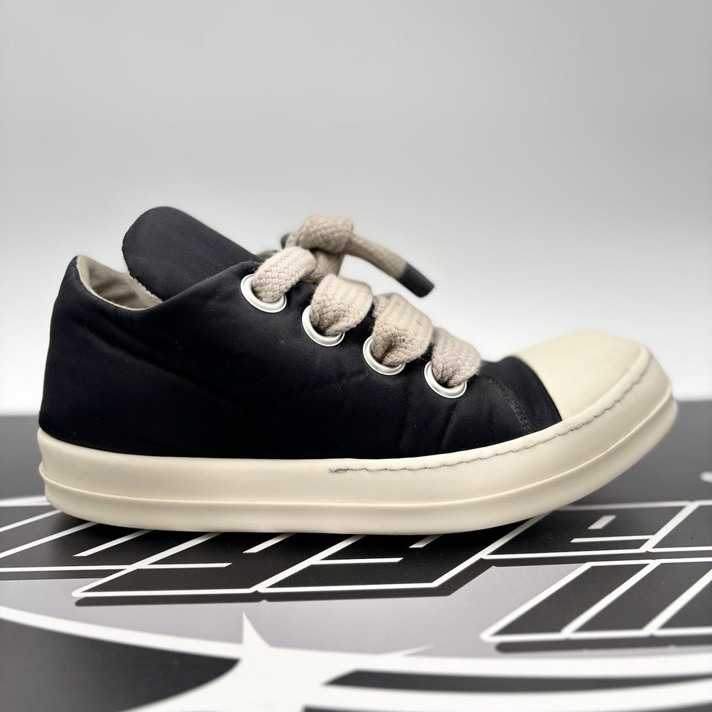 Size 42 (9 US) Rick Owens DRKSHDW Hollywood Jumbo Lace Puffer Low ' Black Milk '