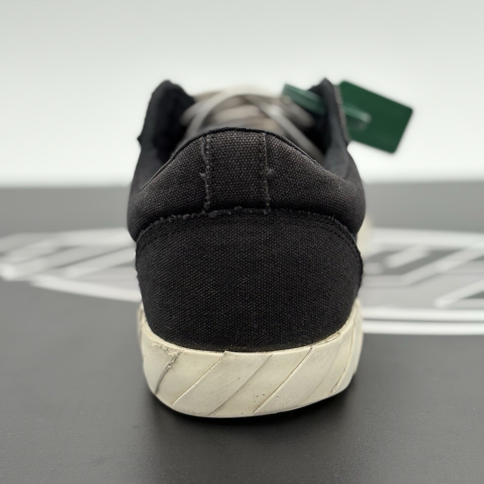 Size 44 (11 US) Off-White Vulc Sneaker ' Black White ' | GOOD CONDITION!