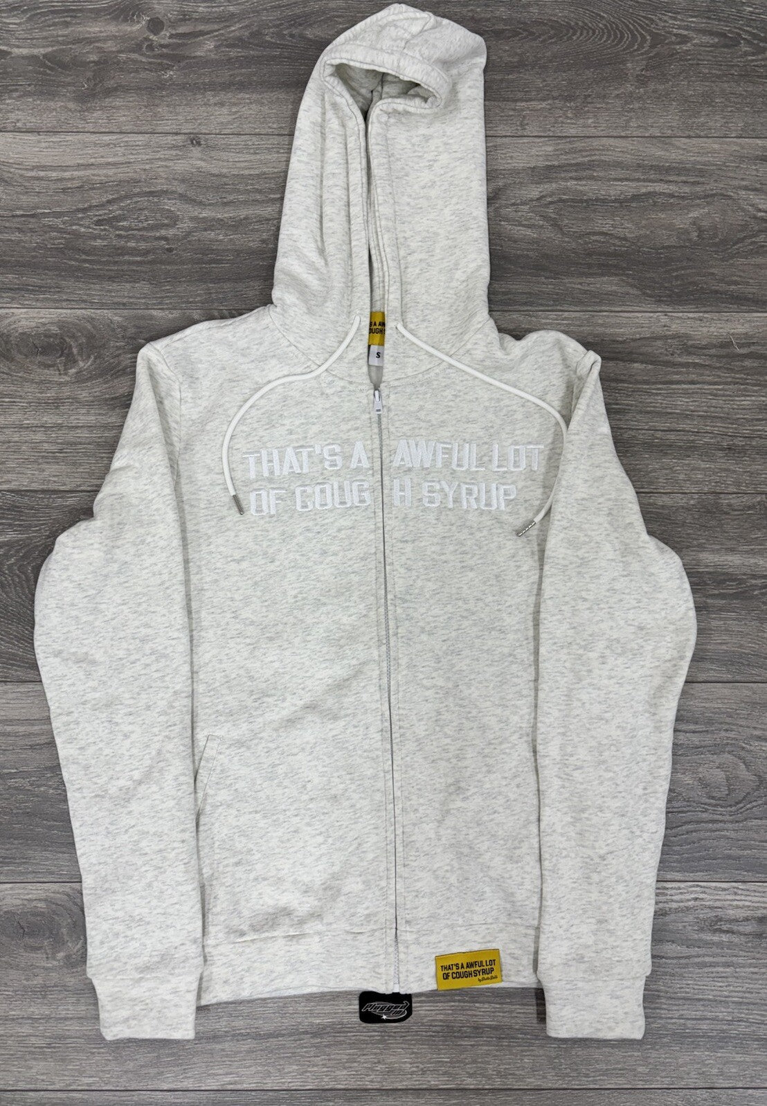 Size M -  Awful Lot Of Cough Syrup Zip Up ‘ Digital White ‘ | BRAND NEW!