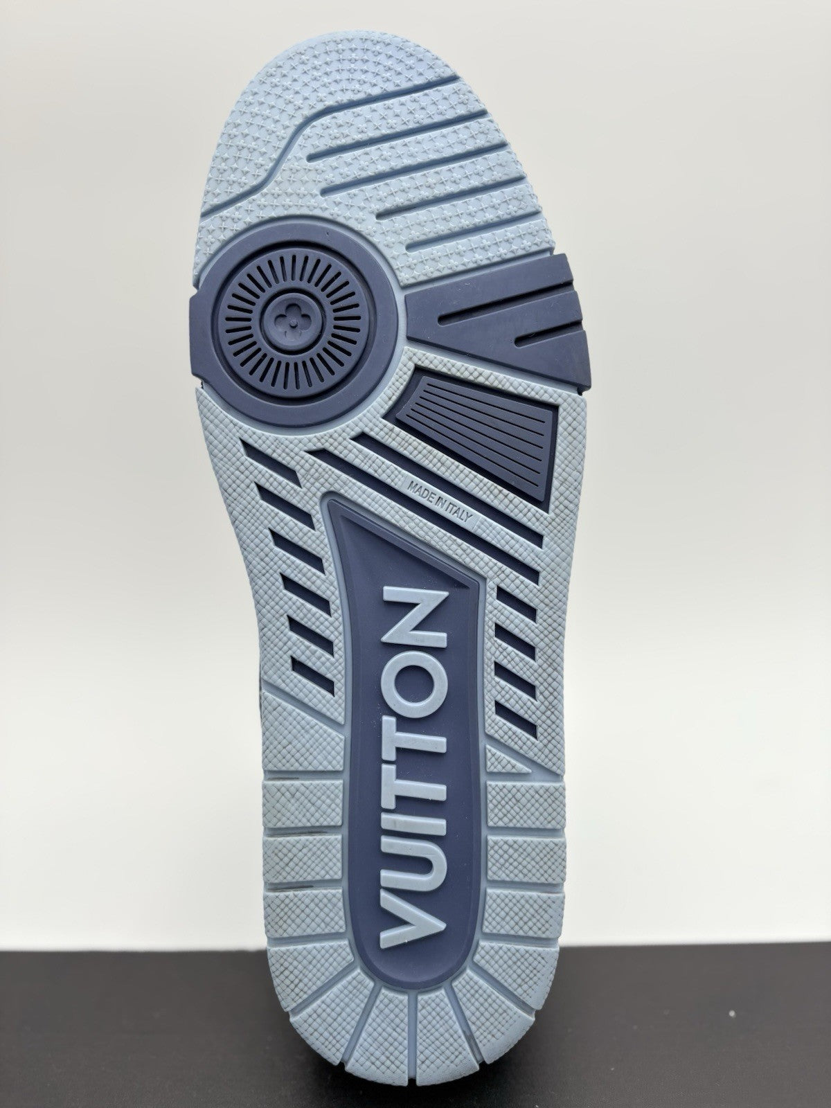 Size 8.5 LV (9.5-10 US) Louis Vuitton Trainer ' Monogram Blue Denim ' | CLEAN!