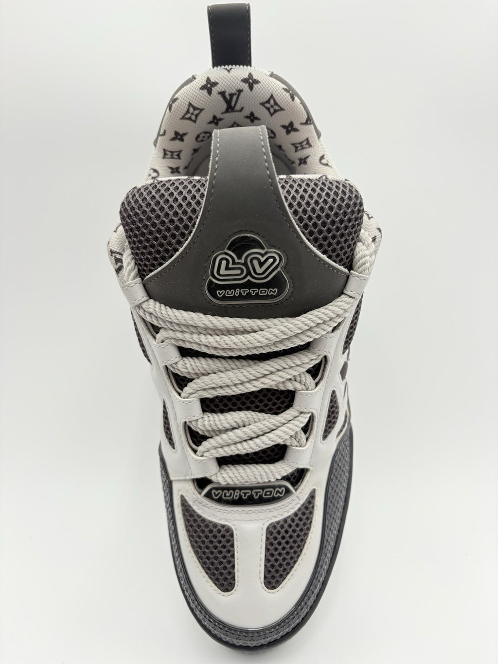 Size 8 LV (9-9.5 US) Louis Vuitton Skate ' Black Grey White ' | SUPER CLEAN!