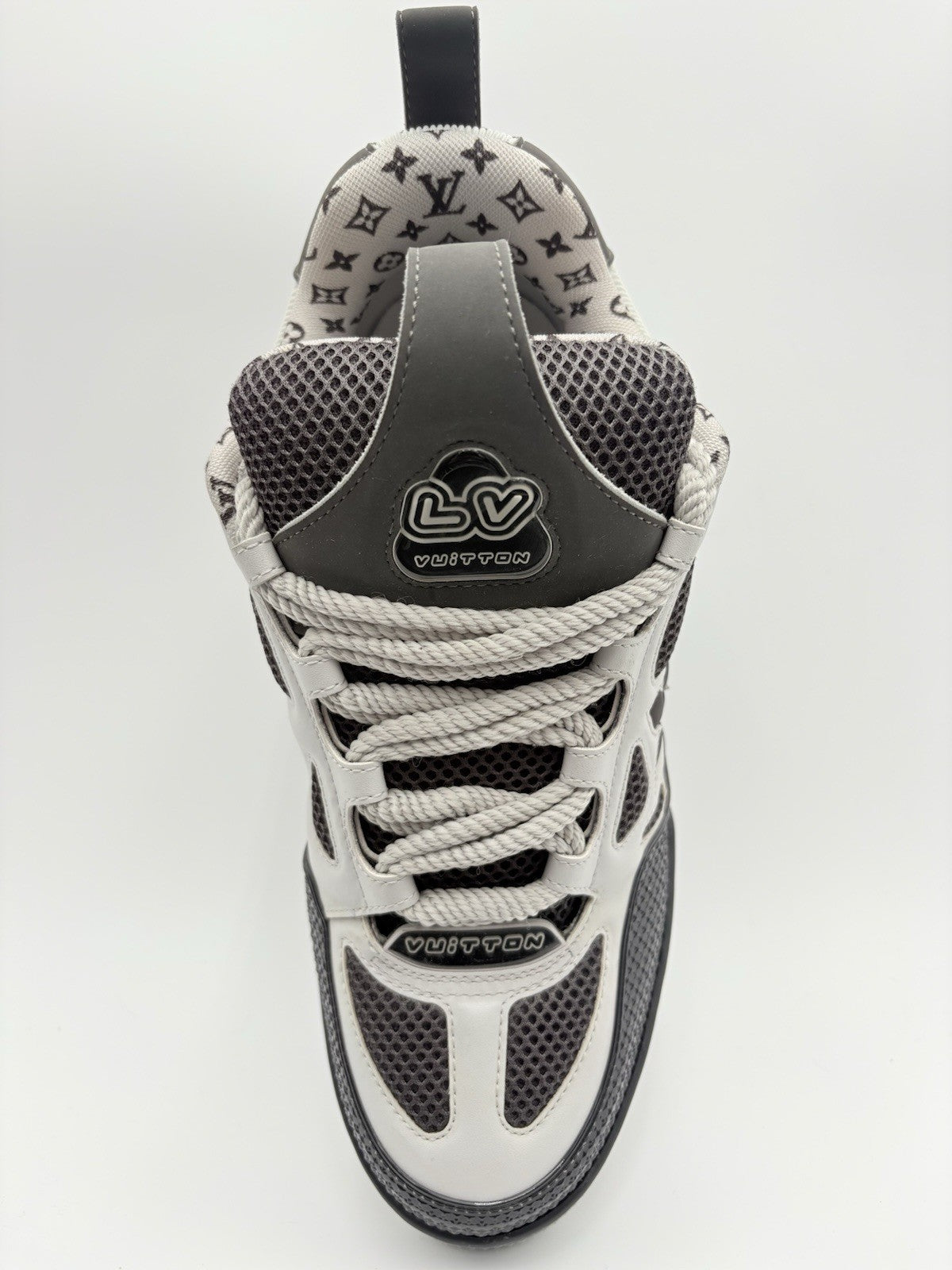 Size 8 LV (9-9.5 US) Louis Vuitton Skate ' Black Grey White ' | SUPER CLEAN!