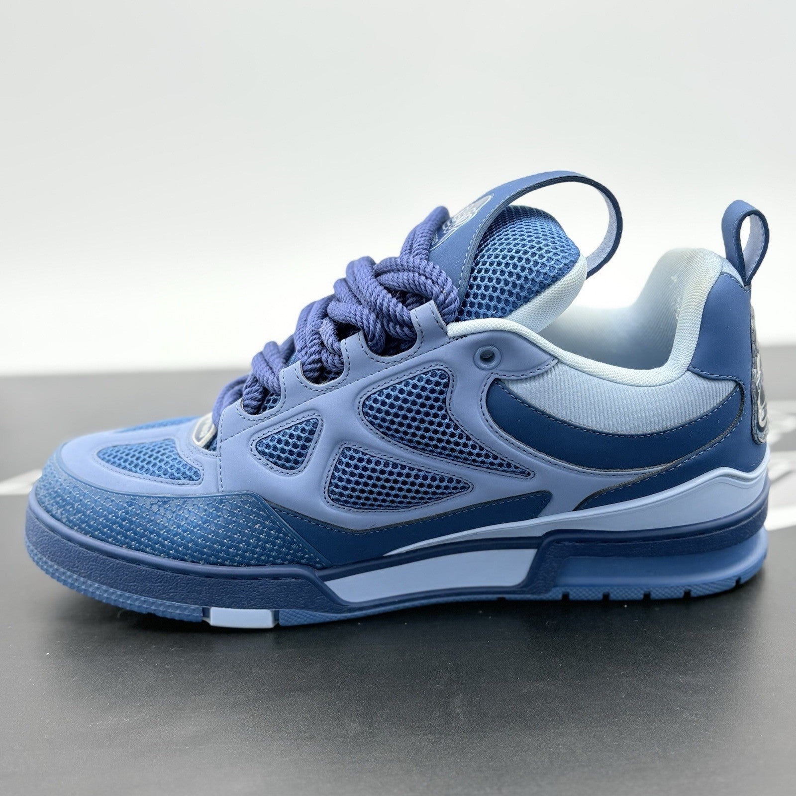 Size 9 LV (10-10.5 US) Louis Vuitton Skate ' Blue Light Blue ' | SUPER CLEAN!