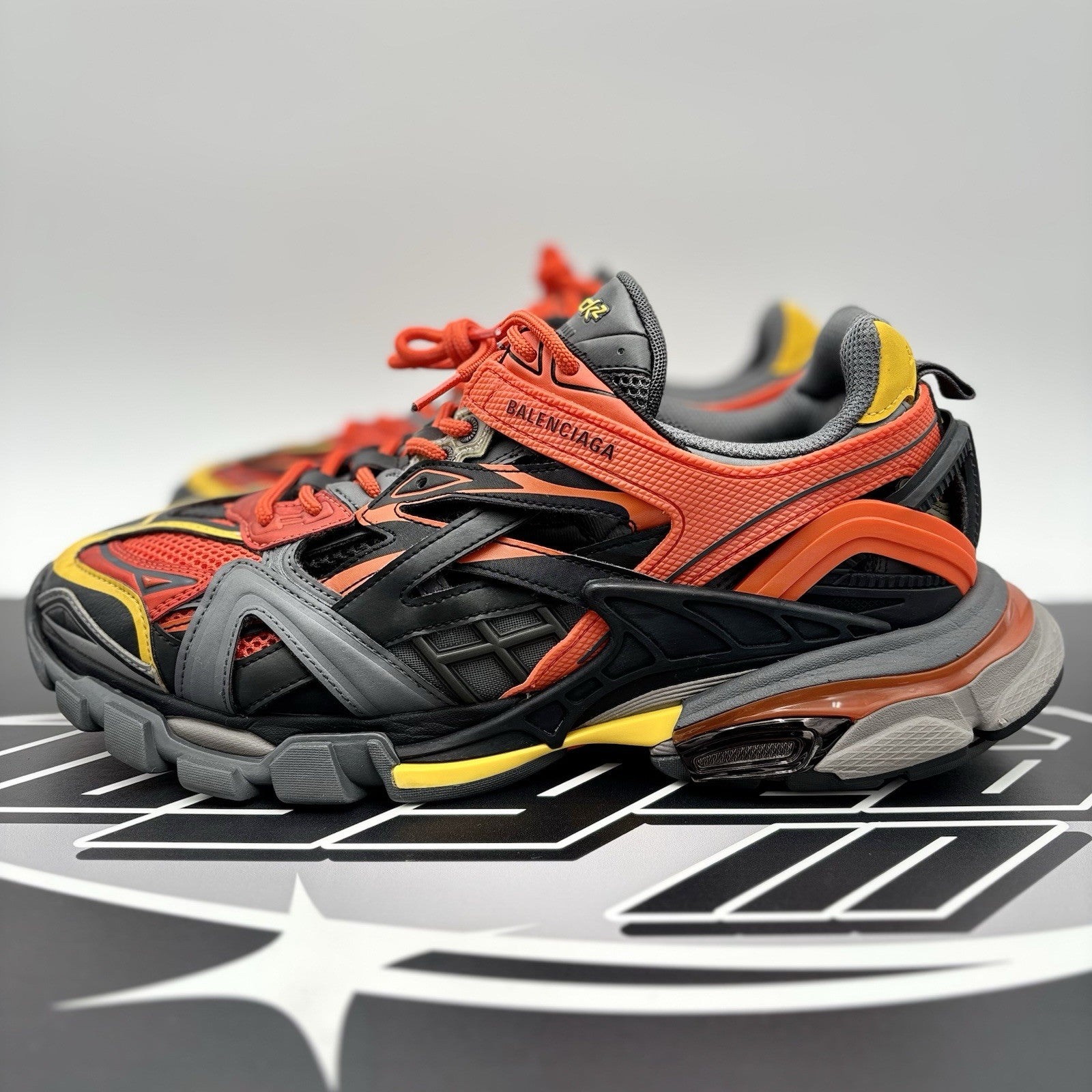 Size 43 (10 US) - Balenciaga Track.2 ' Orange, Yellow, Black ' | GOOD CONDITION!