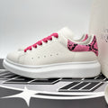 Size 41 (8 US) Alexander McQueen ' White, Pink Snake Print ' | GREAT CONDITION!