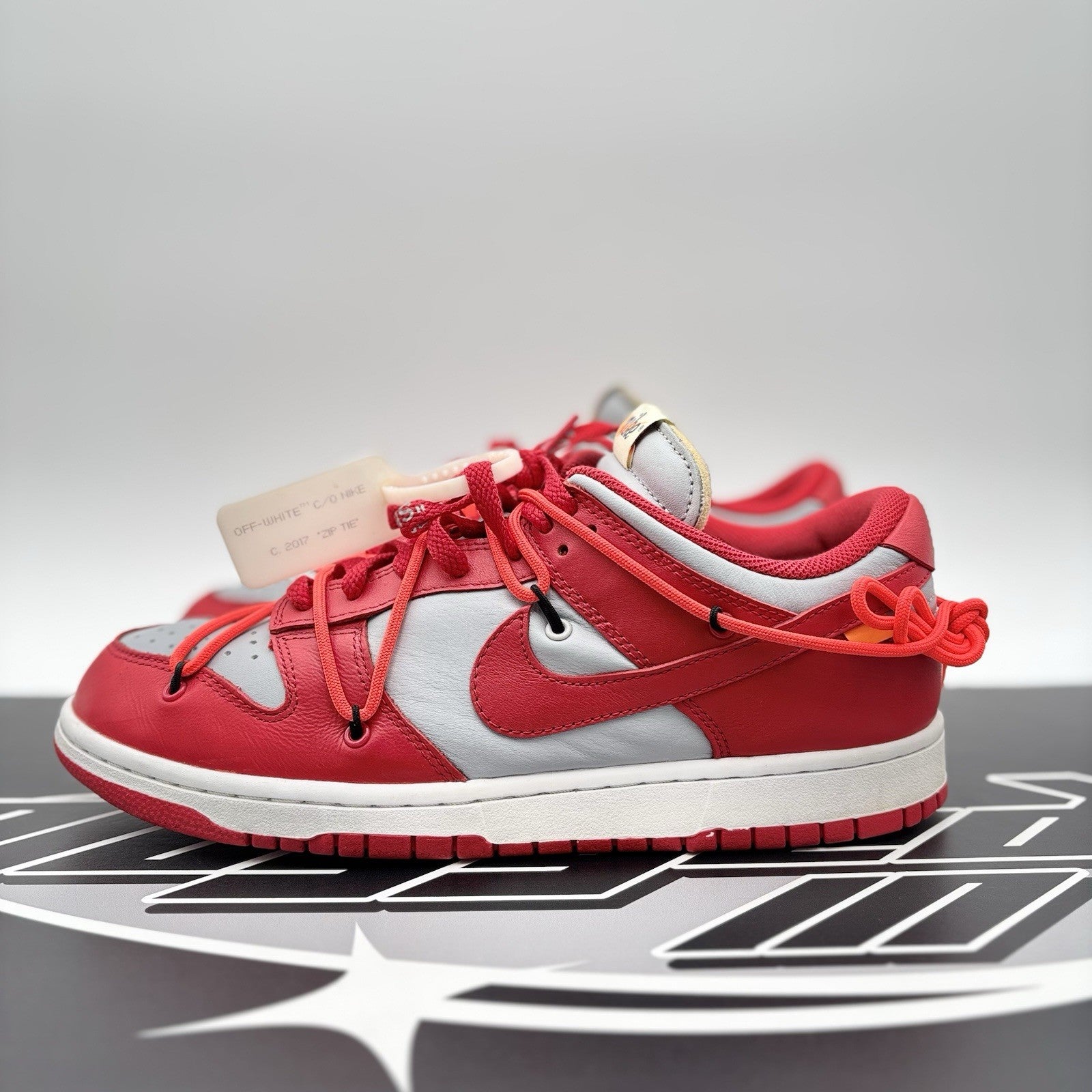Size 9.5 - Nike Dunk Low x OFF-WHITE 2019 ' University Red ' | GREAT CONDITION!