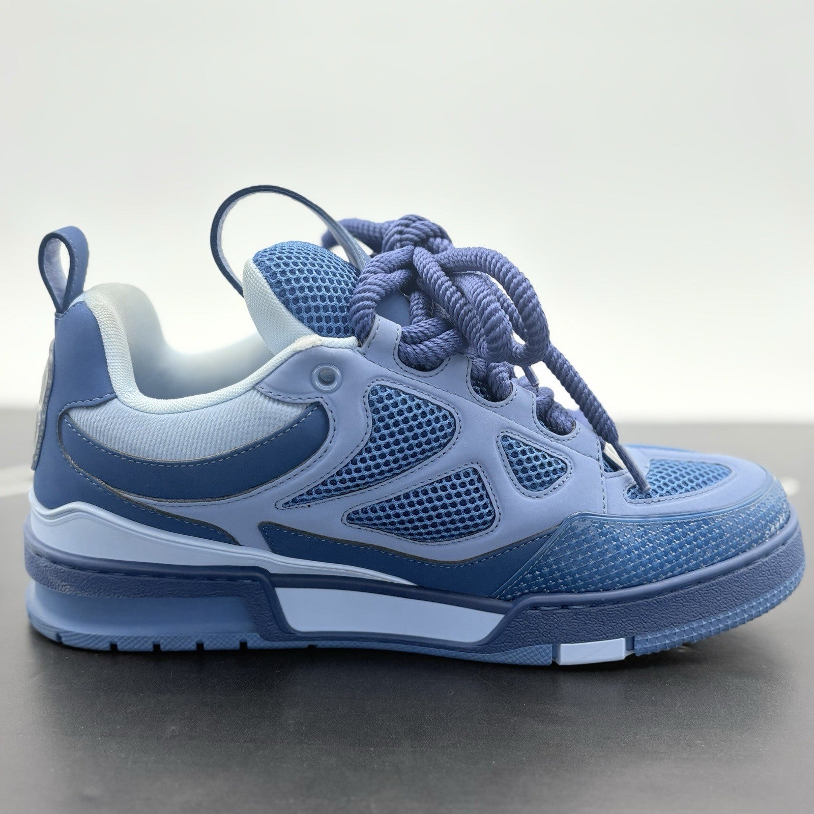Size 7 LV (8-8.5 US) Louis Vuitton Skate ' Blue Light Blue ' | SUPER CLEAN!