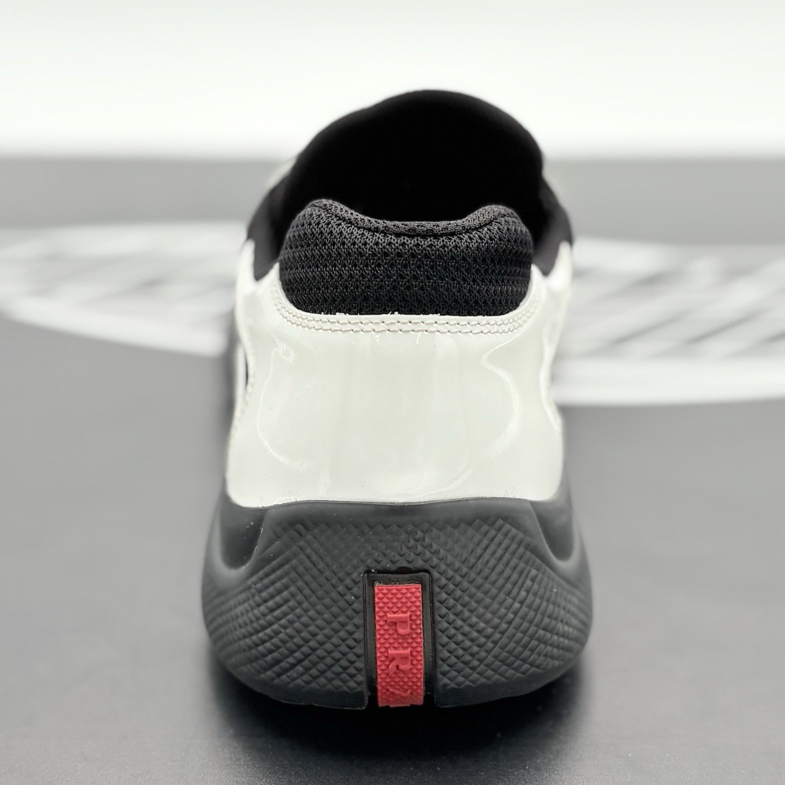 Size 8.5 UK (9.5 US) - Prada Americas Cup ' Black White ' | SUPER CLEAN!