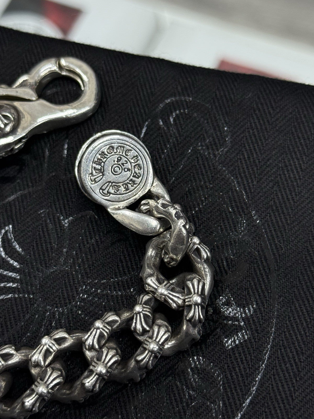 Chrome Hearts Bracelet | 925 Sterling Silver | Fancy Link | LOBSTER CLASP