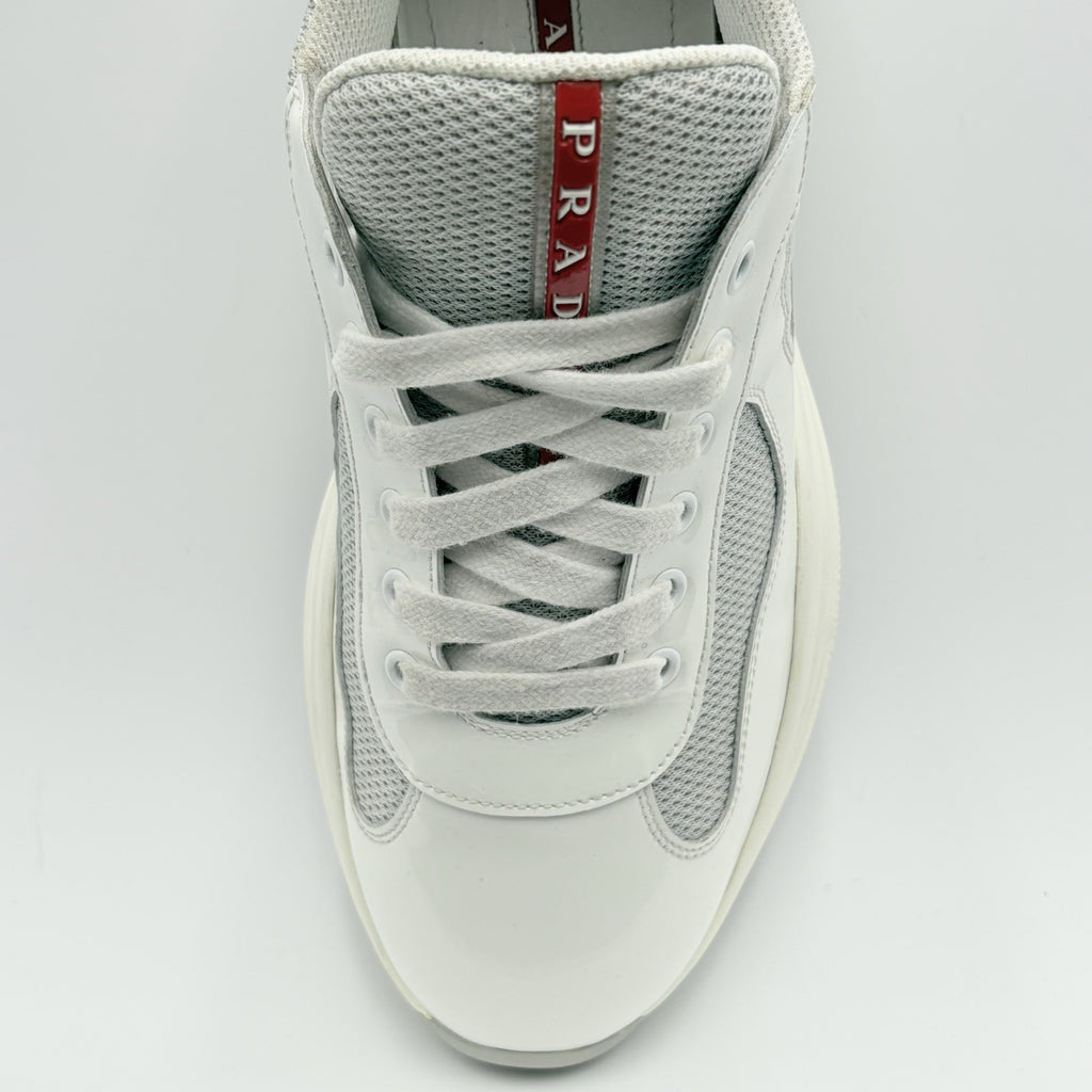 Size 8 UK (9 US) - Prada Americas Cup Sport ' White Grey ' | GREAT CONDITION!