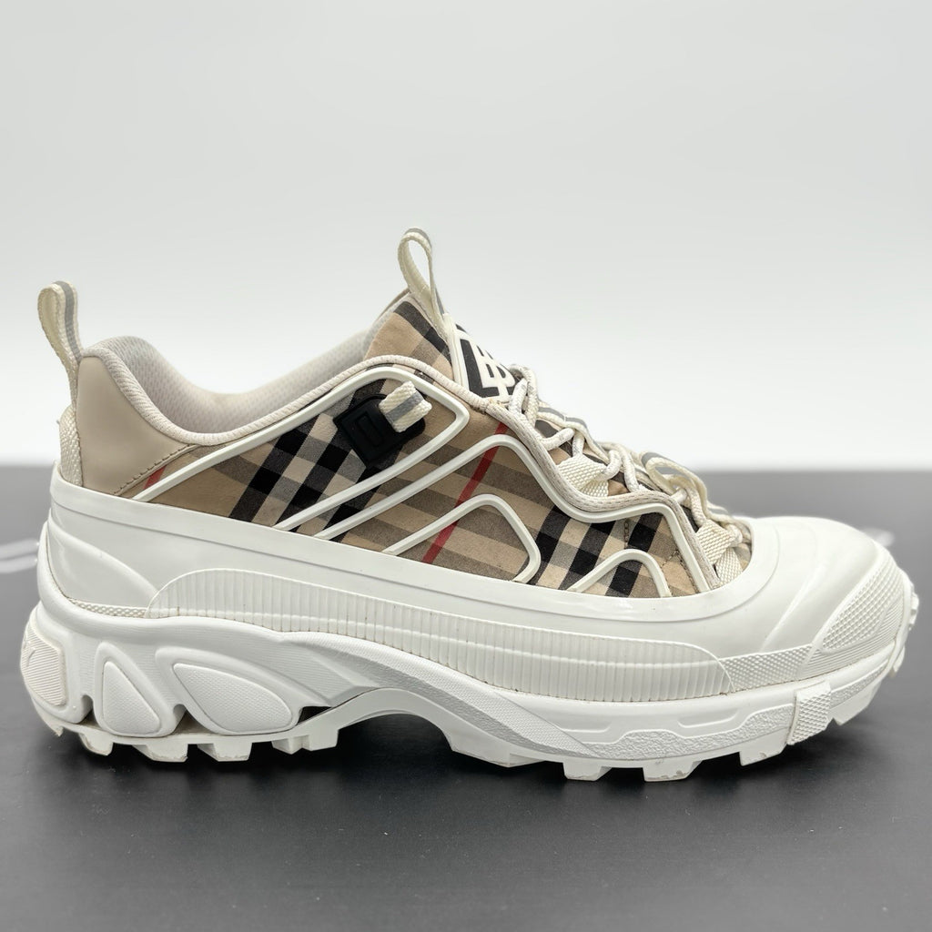 Size 43 (10 US) - Burberry Arthur Vintage Check ' Archive Beige White ' | GREAT!