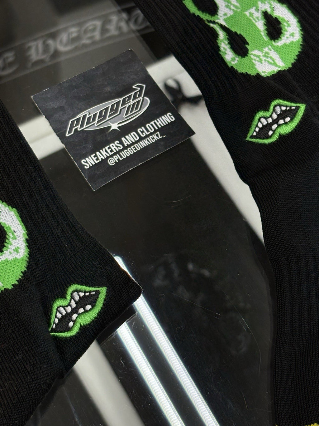 Size Small (4-6 US) - Chrome Hearts X Matty Boy Flame Socks ' Black ' | NEW!