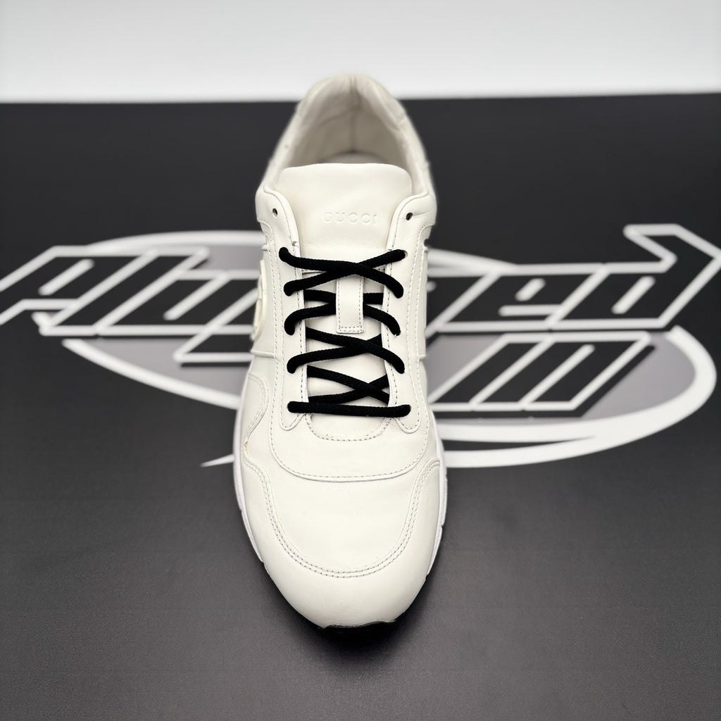 Size 6 G (6.5 US) - Gucci Leather Low Top ' White ' | GOOD CONDITION!