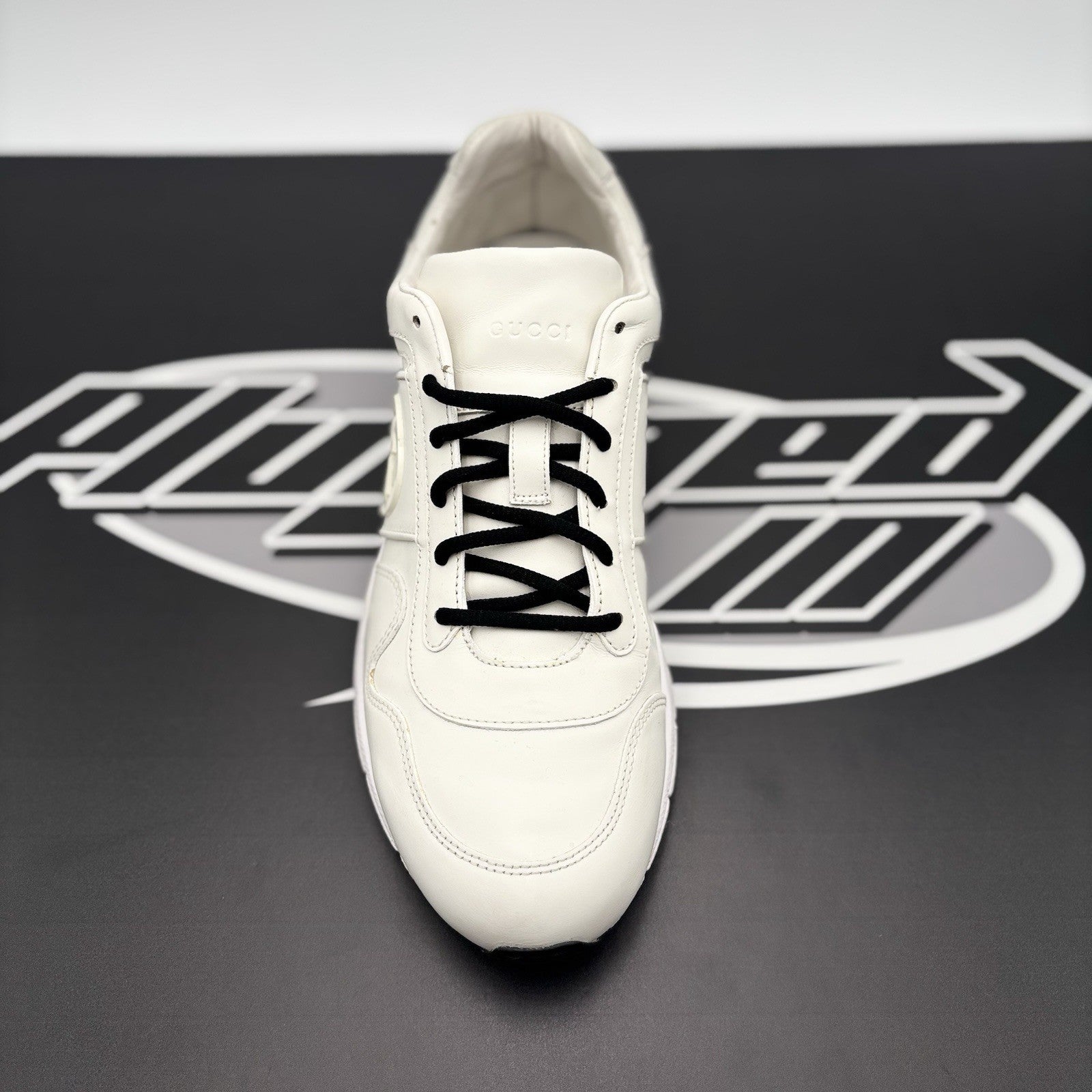 Size 6 G (6.5 US) - Gucci Leather Low Top ' White ' | GOOD CONDITION!