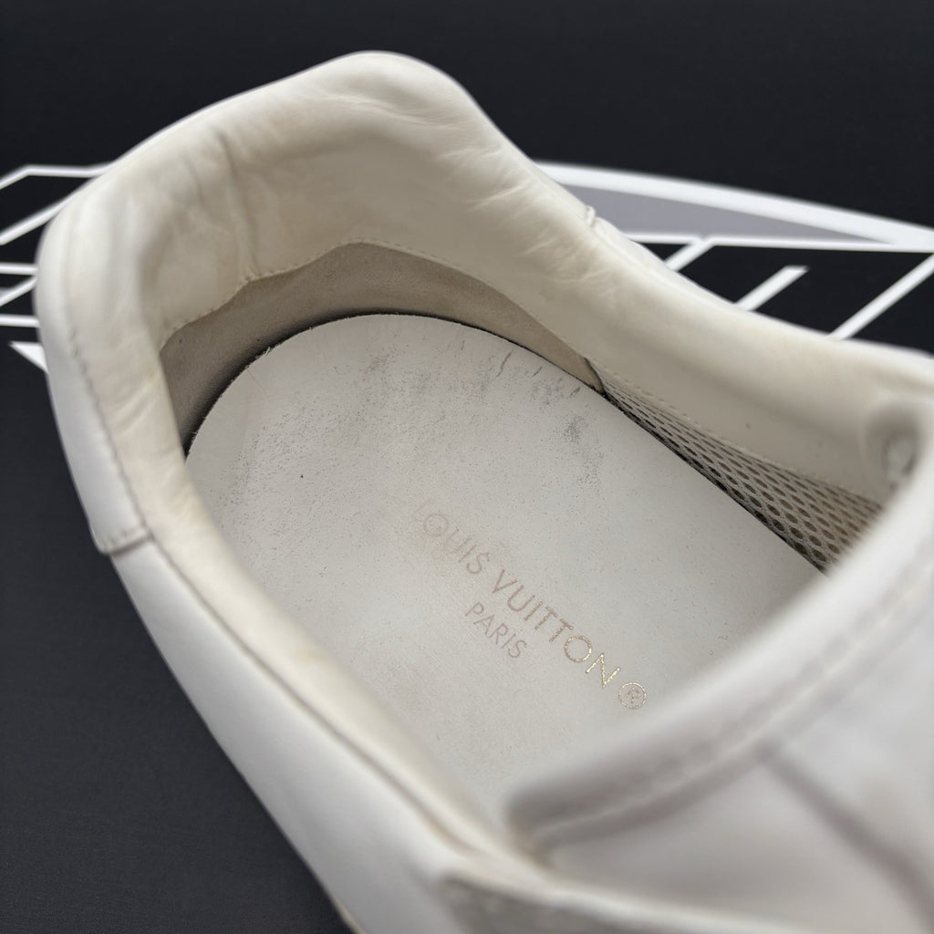 Size 12 LV (13-13.5 US) Louis Vuitton Run Away Sneaker ' White ' | GOOD!