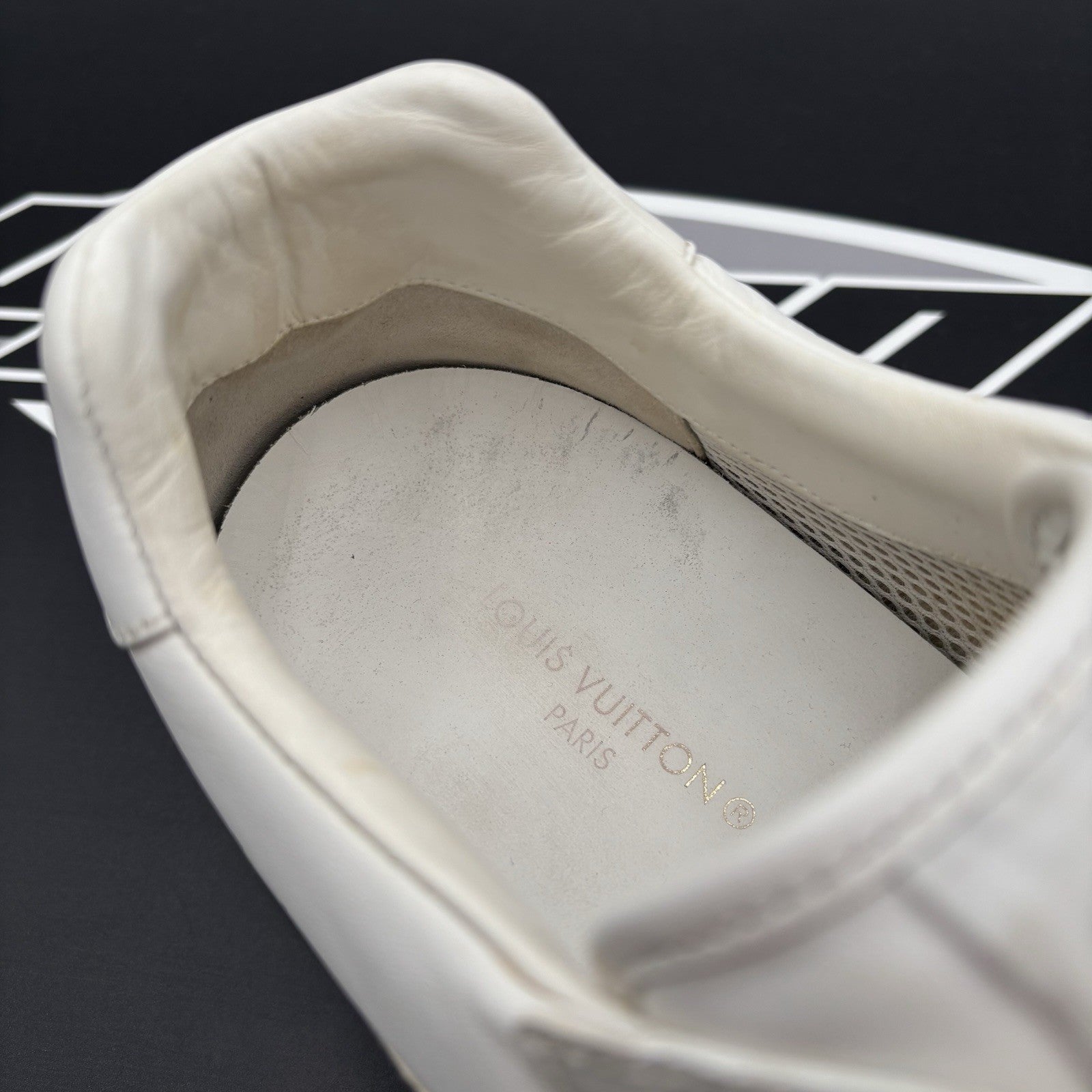 Size 12 LV (13-13.5 US) Louis Vuitton Run Away Sneaker ' White ' | GOOD!