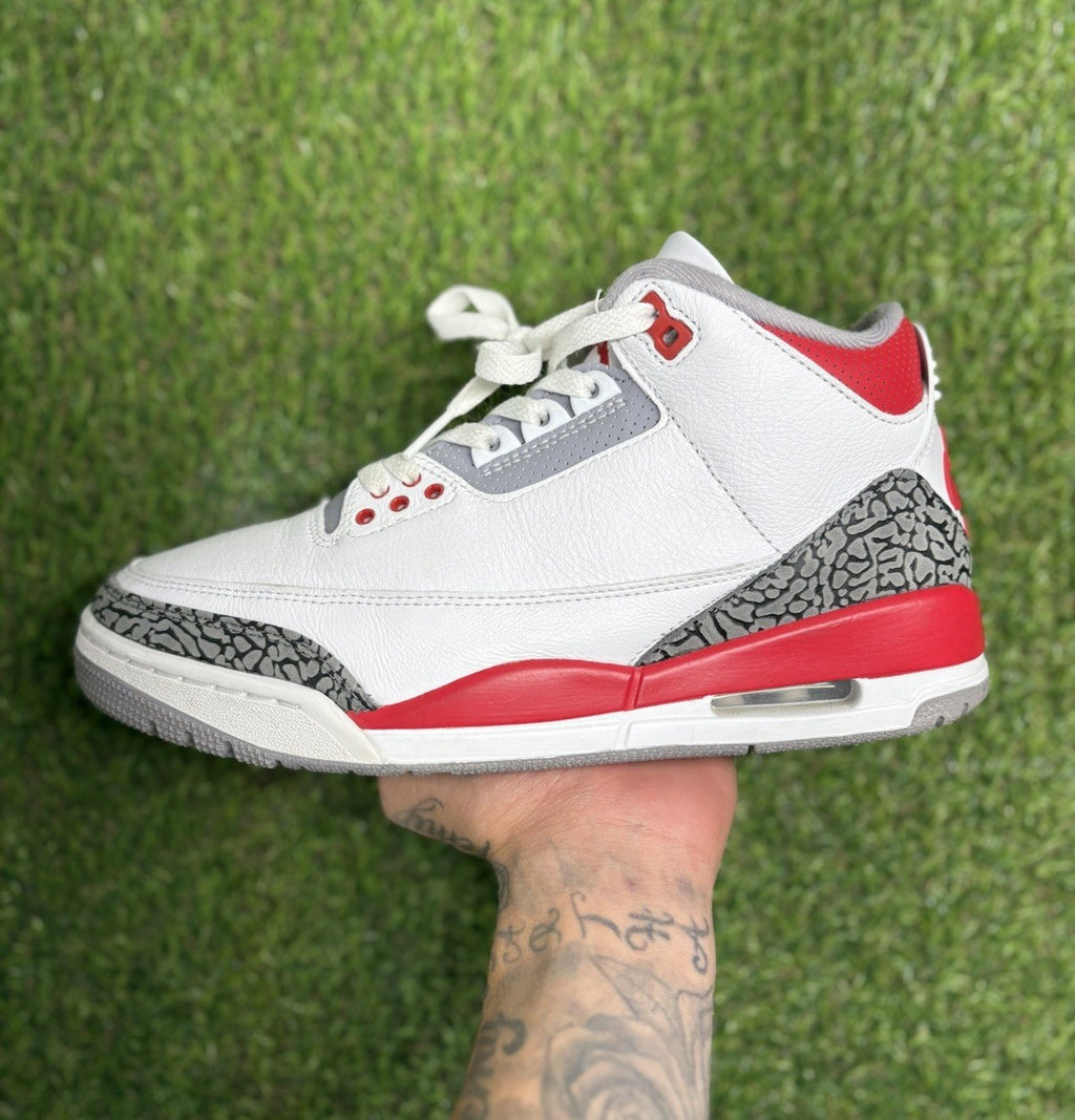 Size 8 - Air Jordan 3 Retro Mid ' Fire Red ' | SUPER CLEAN!