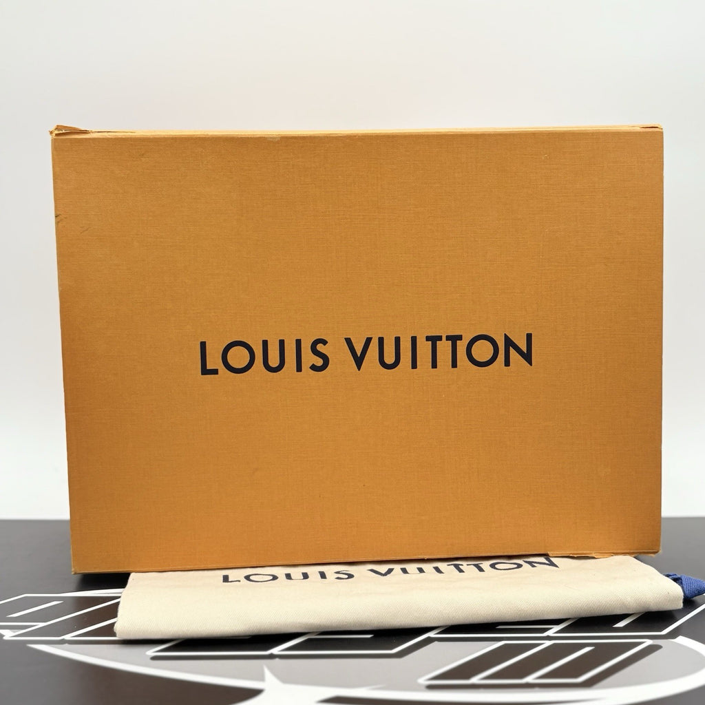 Size 7.5 LV (8.5-9 US) Louis Vuitton Trainer ' Grey White ' | GOOD CONDITION!