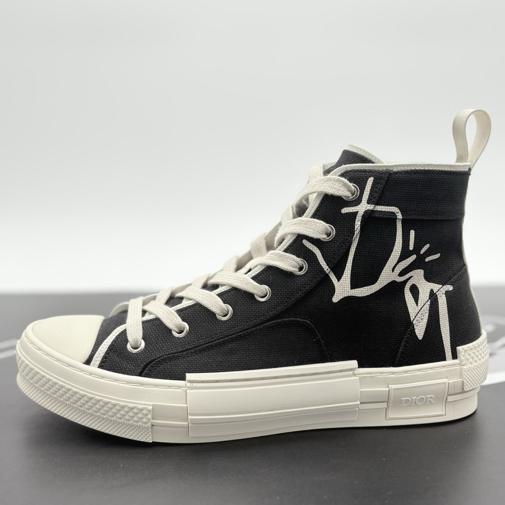 Size 41 (8 US) Dior B23 X Cactus Jack High Canvas ' Black ' | SUPER CLEAN!