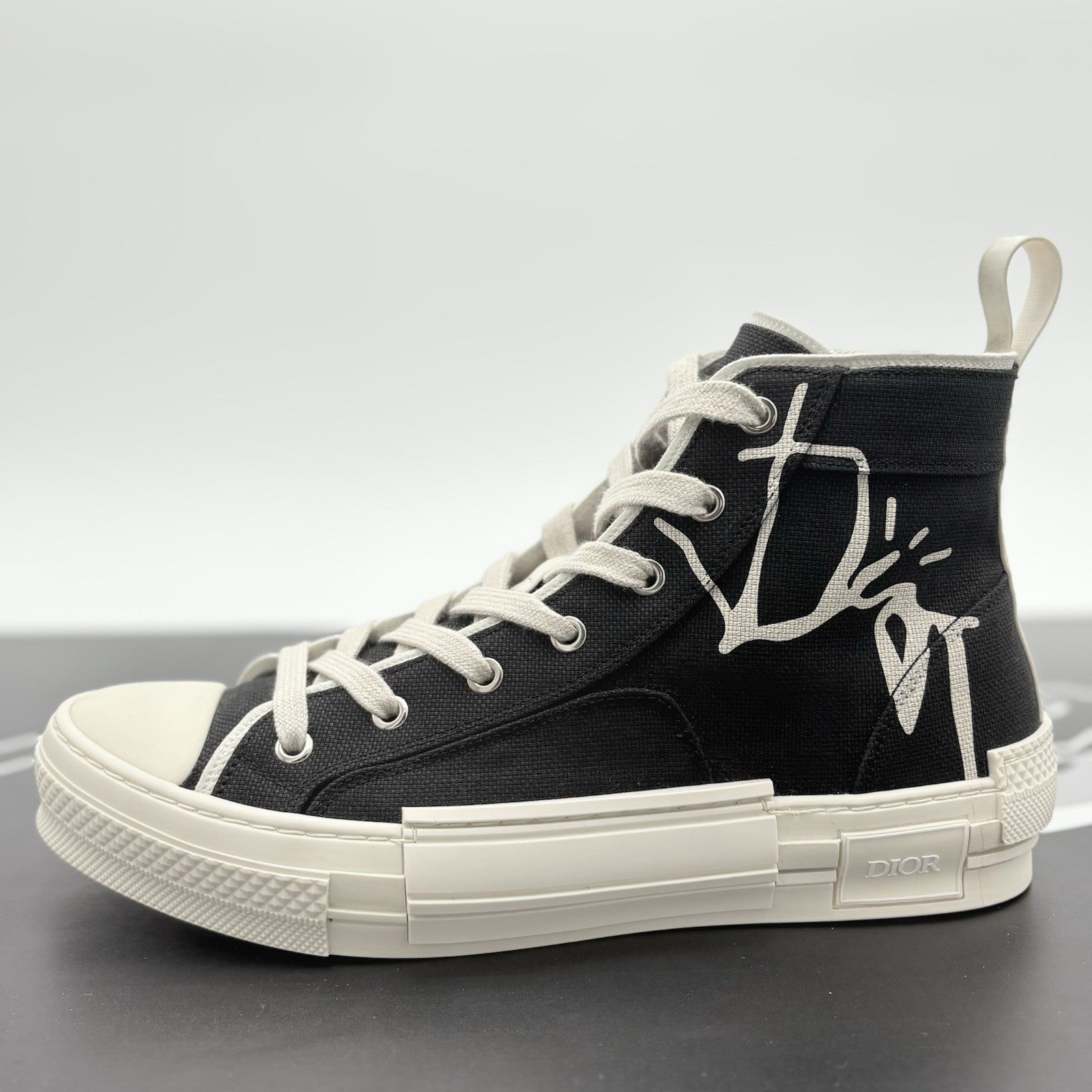 Size 41 (8 US) Dior B23 X Cactus Jack High Canvas ' Black ' | SUPER CLEAN!