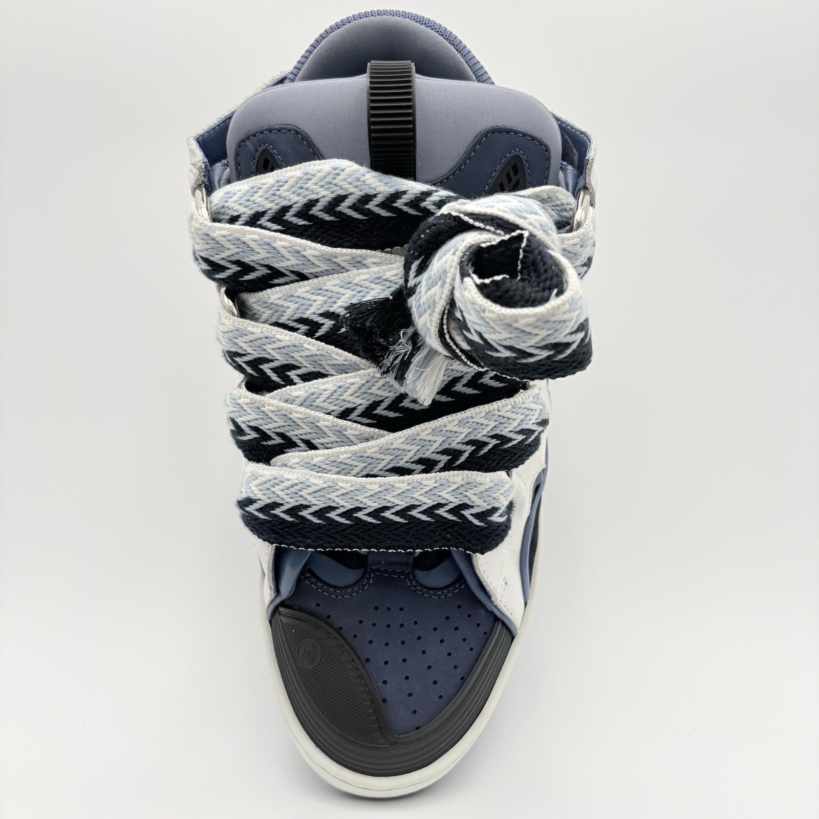 Size 43 (10 US) - Lanvin Curb Sneaker ' White Navy Blue ' | EXCELLENT CONDITION!
