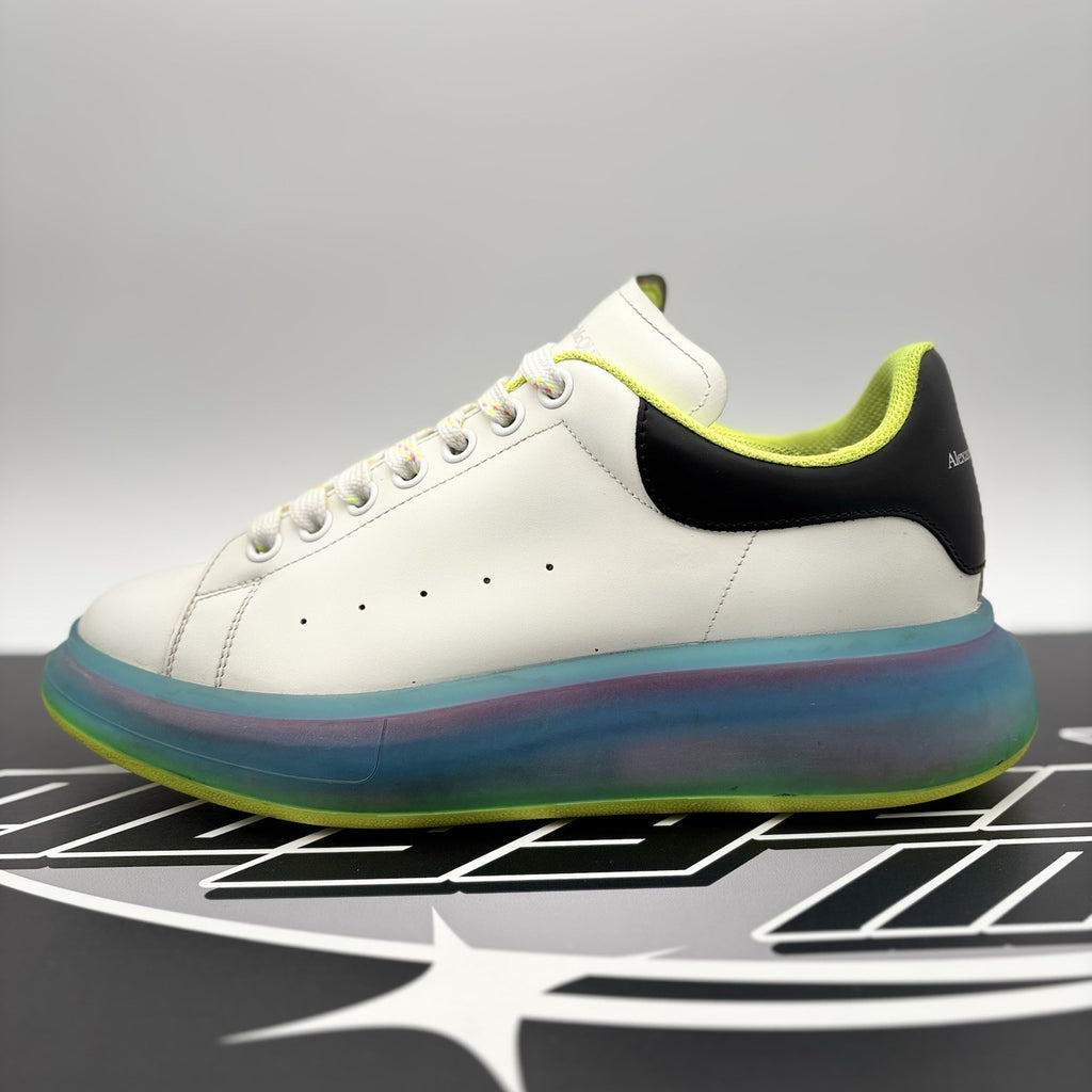 Size 42 (9 US) Alexander McQueen ' Transparent Sole/White Iridescent '