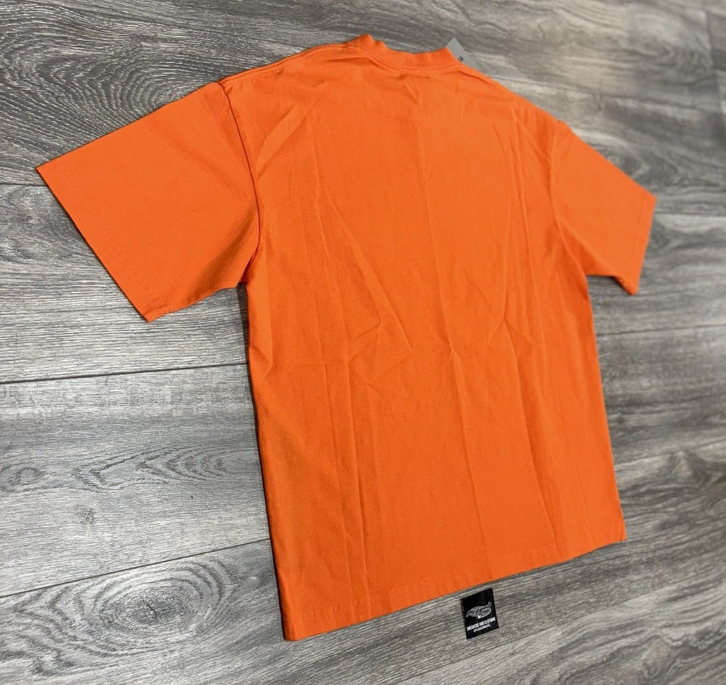 Size XS - Balenciaga Casual T-Shirt ' Fluorescent Orange ' | NEW!
