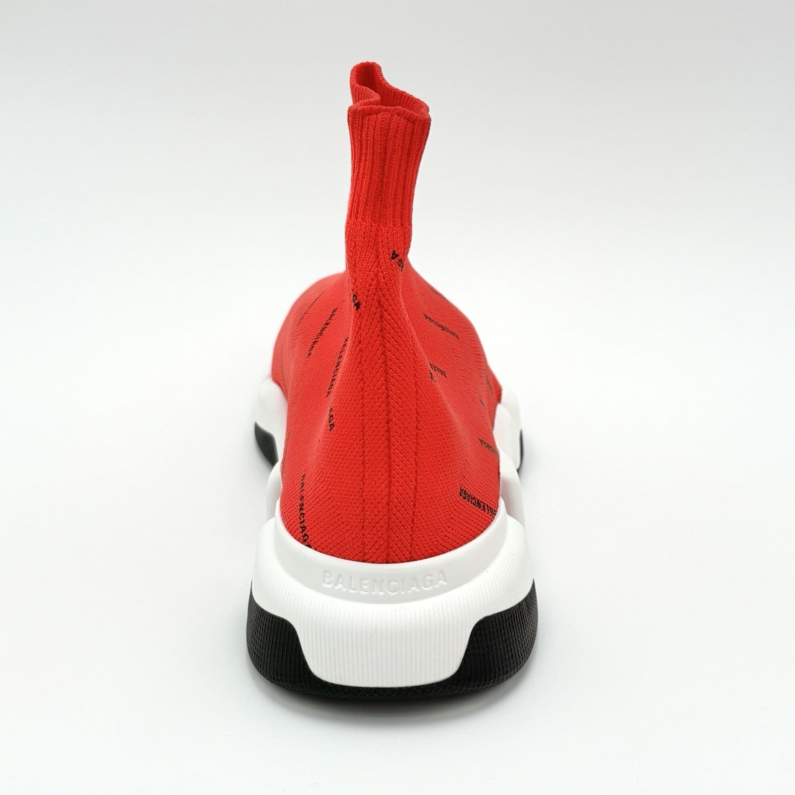 Size 41 (8 US) - Balenciaga Speed 2.0 ' All Over Logo Intense Red ' | BRAND NEW!