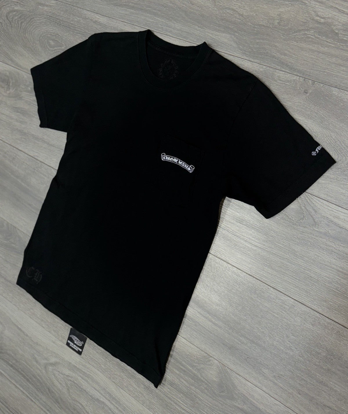 Size Medium - Chrome Hearts Scroll Logo T-Shirt ' Black ' | GREAT COND!