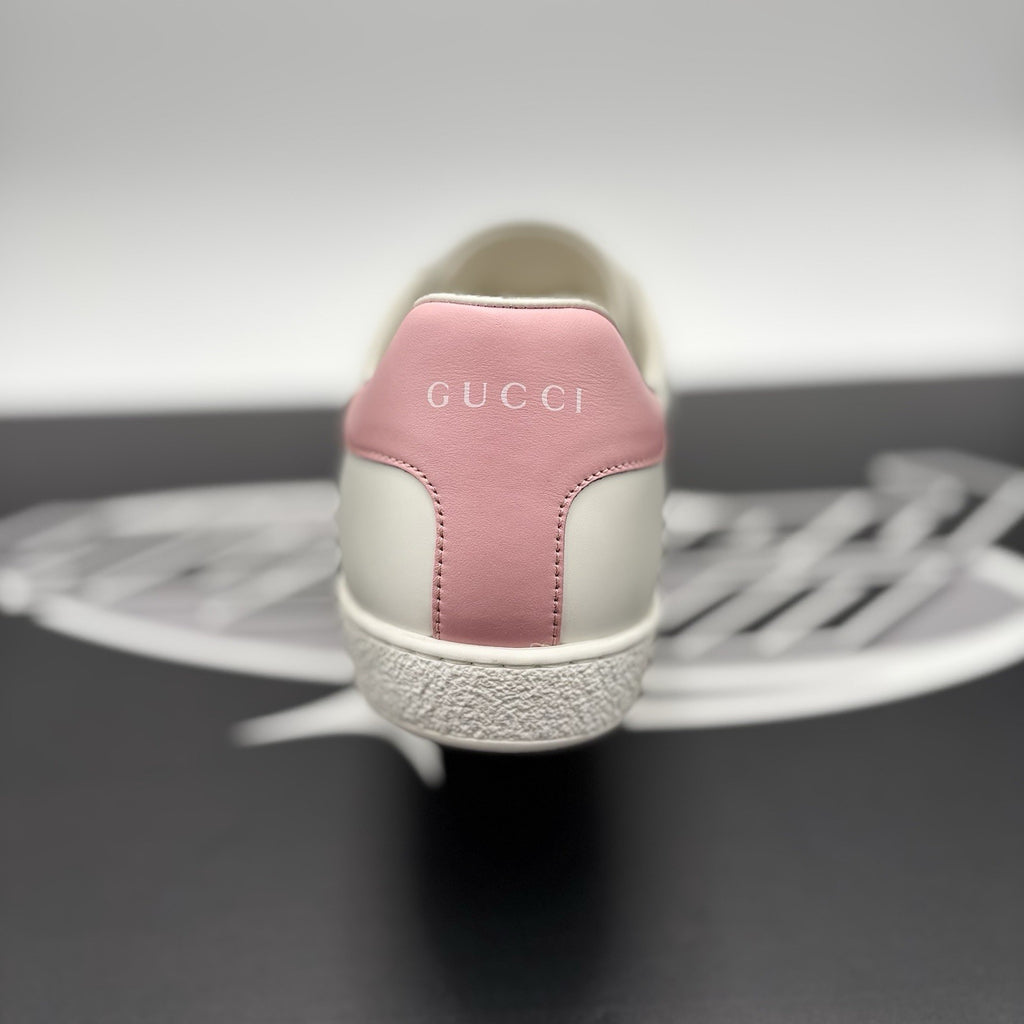 Size 40.5 (8 US) - Gucci Ace ' Interlocking G, White, Pink ' | GREAT CONDITION