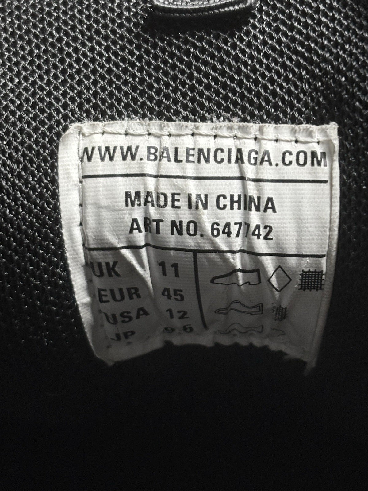 Size 45 (12 US) - Balenciaga Track Sneaker Clear Sole ' Black ' | SUPER CLEAN!