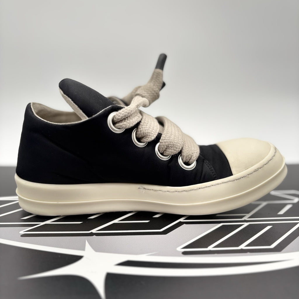 Size 42 (9 US) Rick Owens DRKSHDW Hollywood Jumbo Lace Puffer Low ' Black Milk '