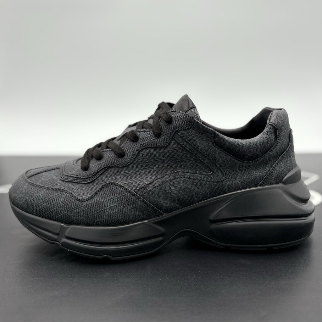 Size 8.5 G (9 US) - Gucci Rhyton ' Monogram Black ' | ONLY WORN 1-3x !