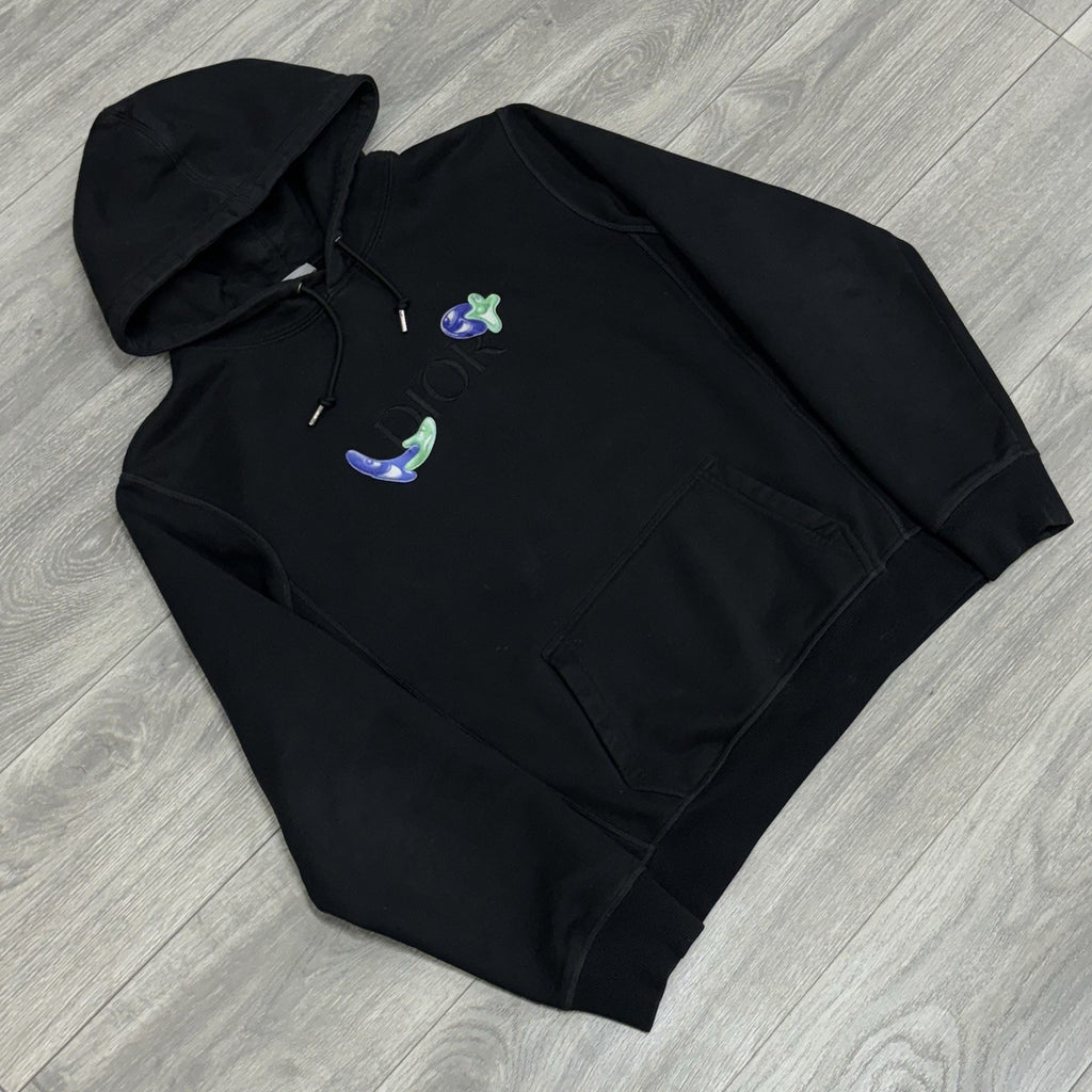 Size Medium - Christian Dior x Kenny Scharf Hoodie ' Black ' | GREAT COND!