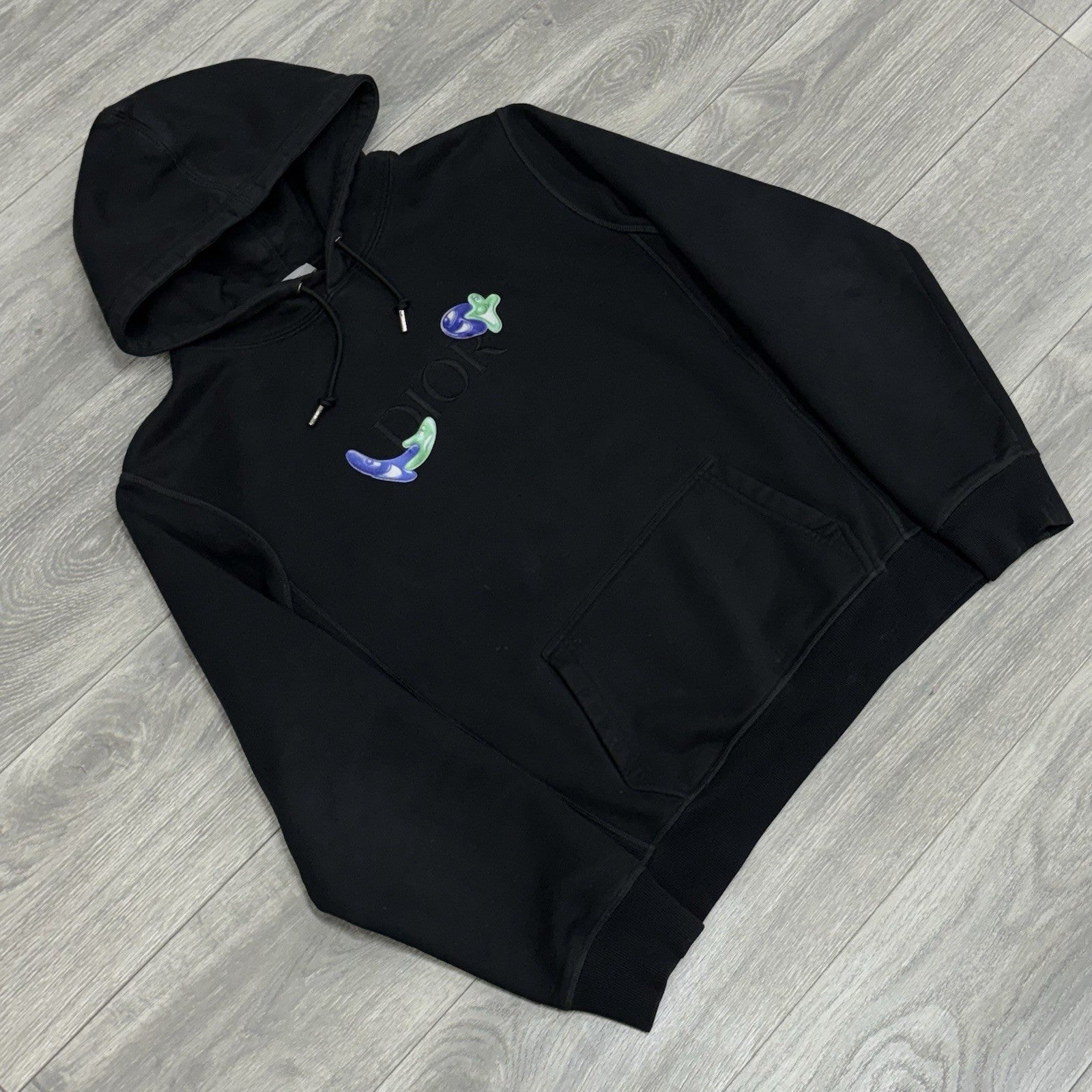Size Medium - Christian Dior x Kenny Scharf Hoodie ' Black ' | GREAT COND!