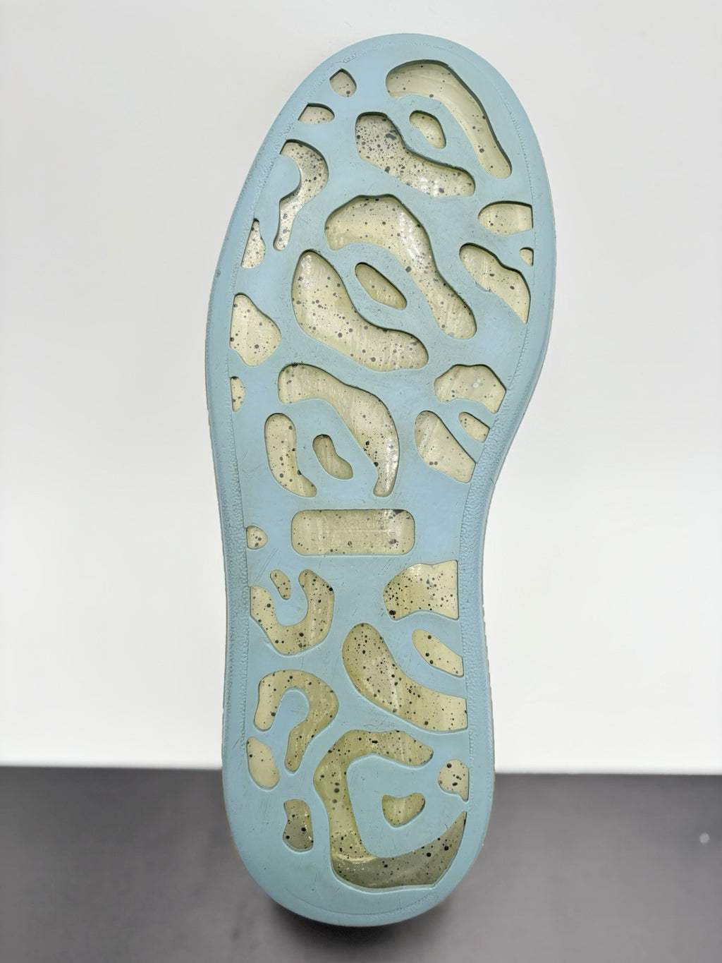Size 44 (11 US) Alexander McQueen Clear Sole ' Splatter Blue ' | GREAT CONDITION