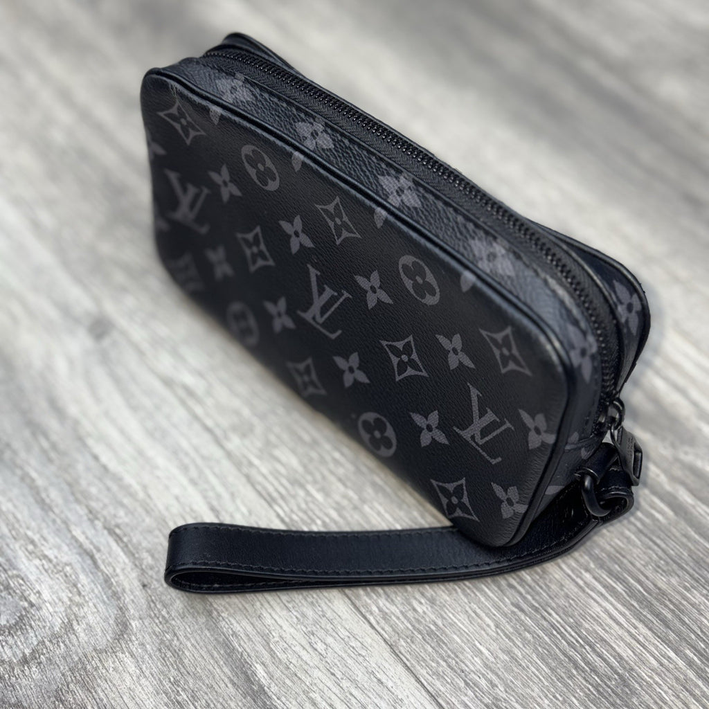 Louis Vuitton Pochette Volga Monogram Eclipse ' Black ' | SUPER CLEAN!