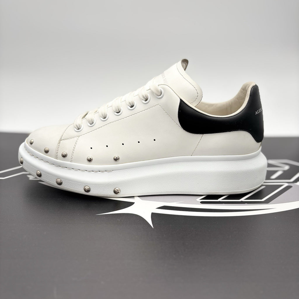 Size 44 (11 US) - Alexander McQueen Front Studded  ' White, Black ' | GREAT!