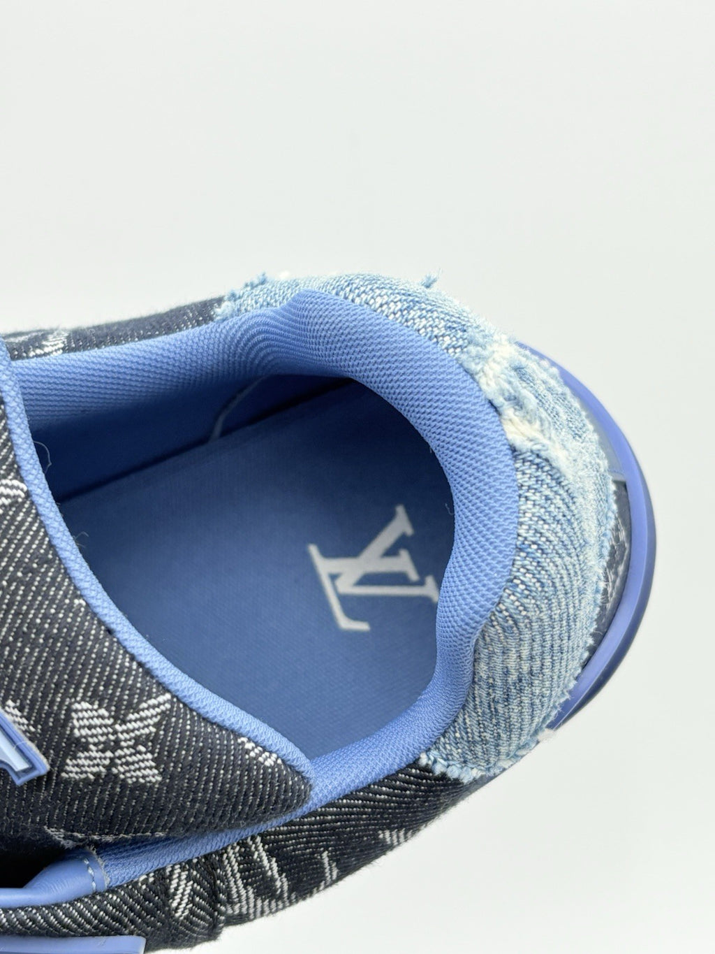 Size 8 LV (9-9.5 US) Louis Vuitton Trainer ' Monogram Blue Denim ' | SUPER CLEAN