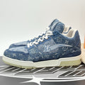 Size 8.5 LV (9.5-10 US) Louis Vuitton Denim Mid Trainer ' Blue ' | SUPER CLEAN!