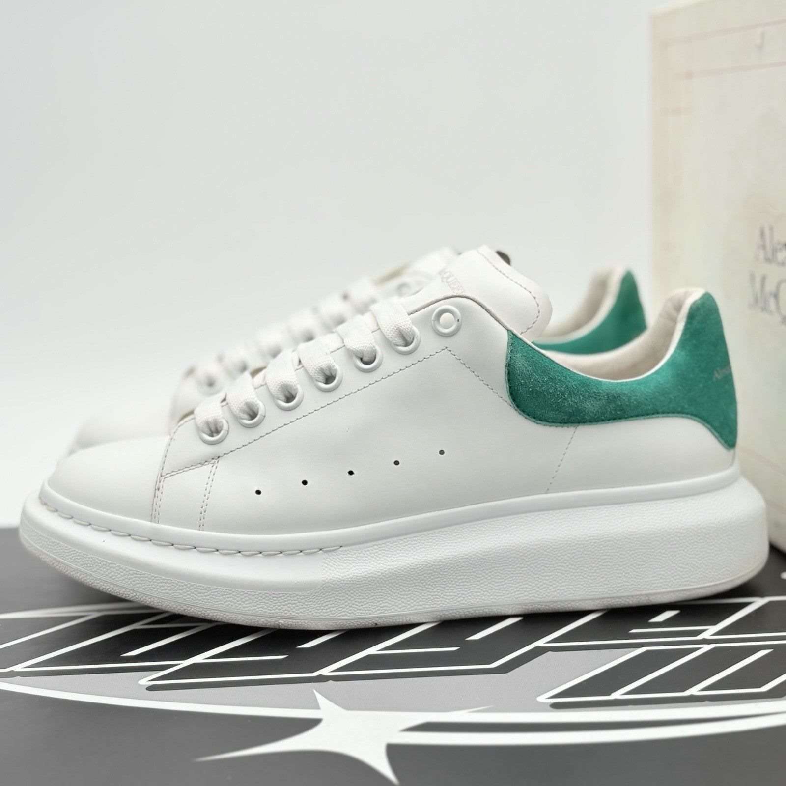 Size 42 (9 US) Alexander McQueen Oversized ' White Aruba Blue ' | GOOD CONDITION