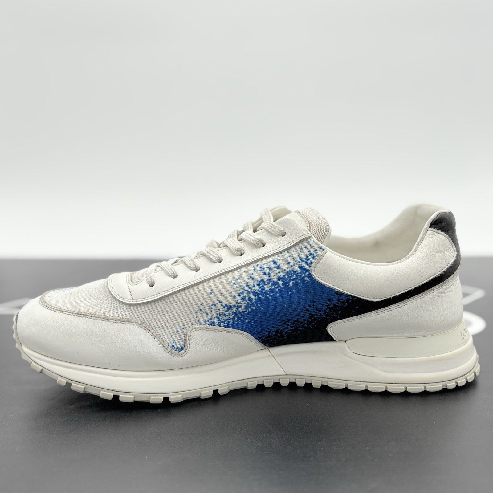 Size 9 LV (10-10.5 US) Louis Vuitton Run Away Low ' White Blue ' | GOOD COND!