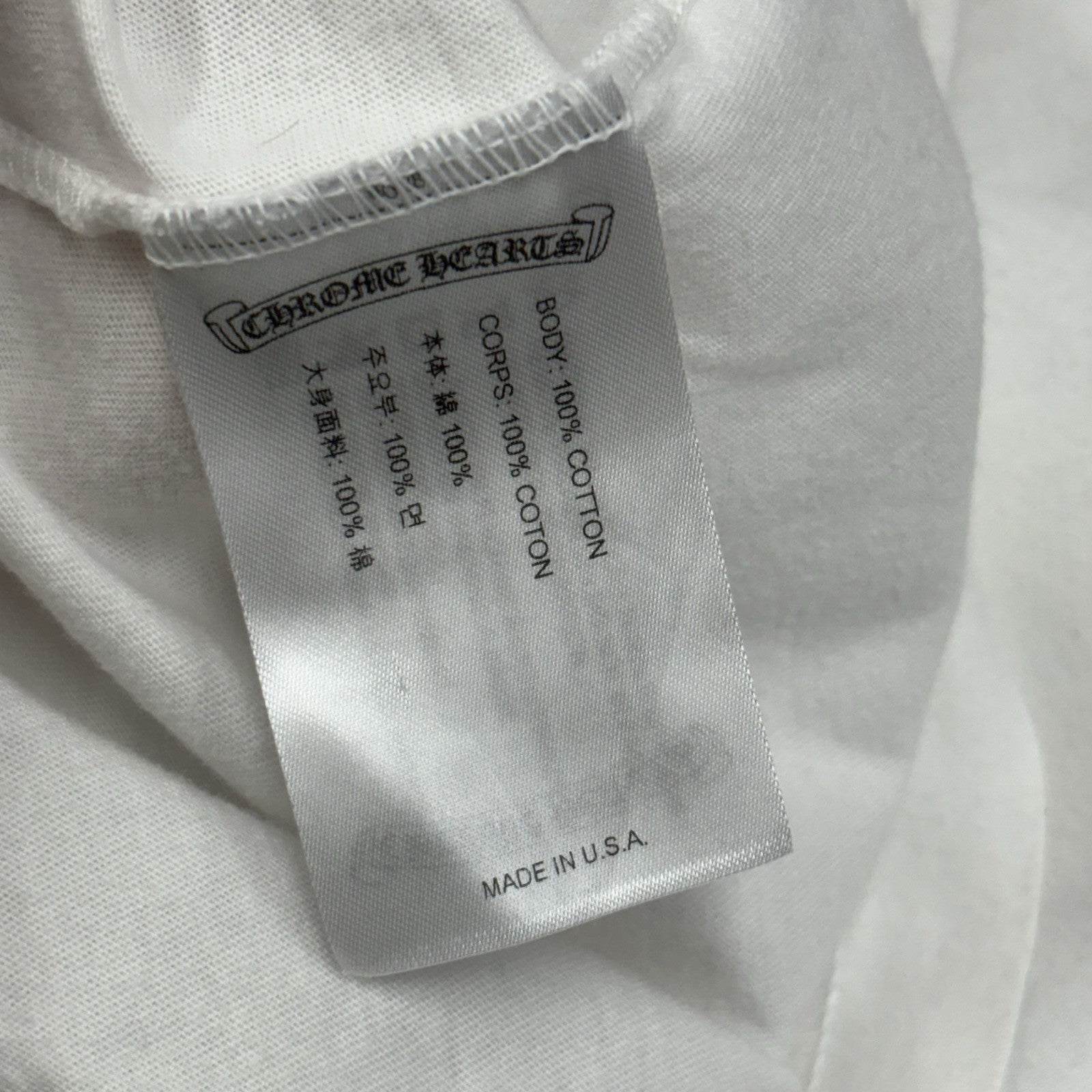 Size Large - Chrome Hearts Boost Long Sleeve T-Shirt ' White ' | GREAT COND!