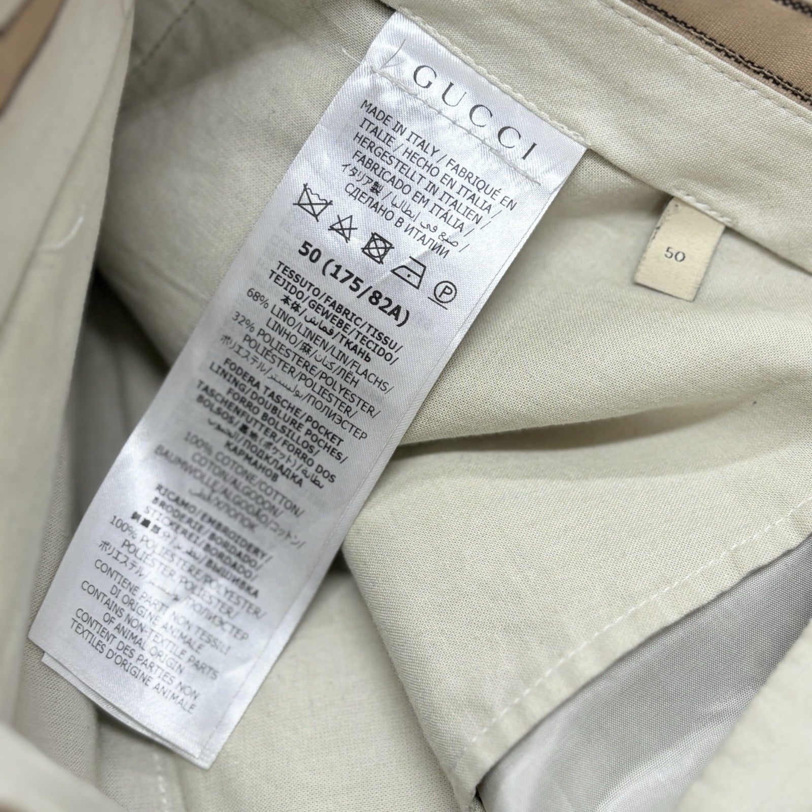 Size 50 - Gucci Jacquard Monogram Canvas Pants | SUPER CLEAN!