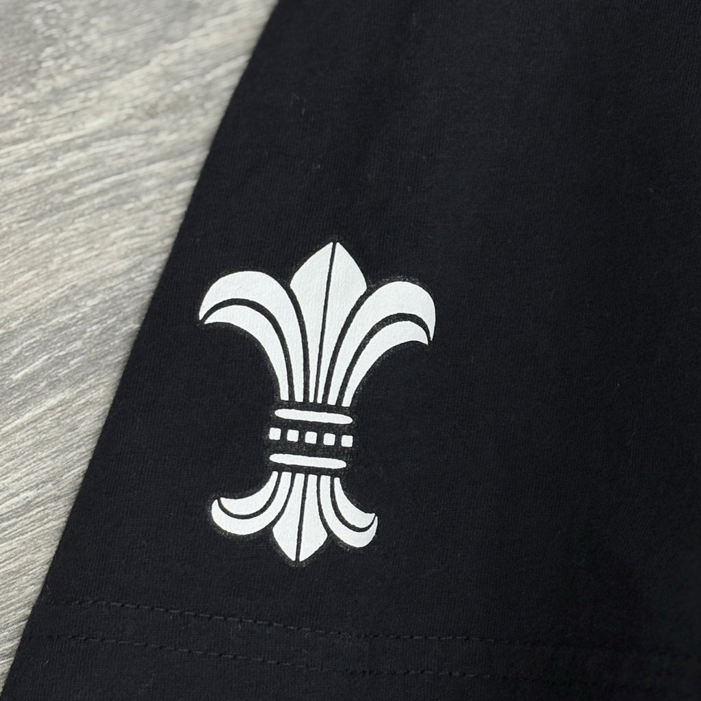 Size L - Chrome Hearts Fleur Scroll Logo T-Shirt ' Black ' | ONLY WORN ONCE!