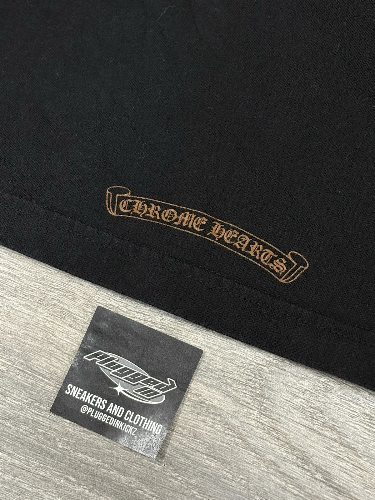 Size Large - Chrome Hearts Collar Print T-Shirt ' Black Brown ' | SUPER CLEAN!