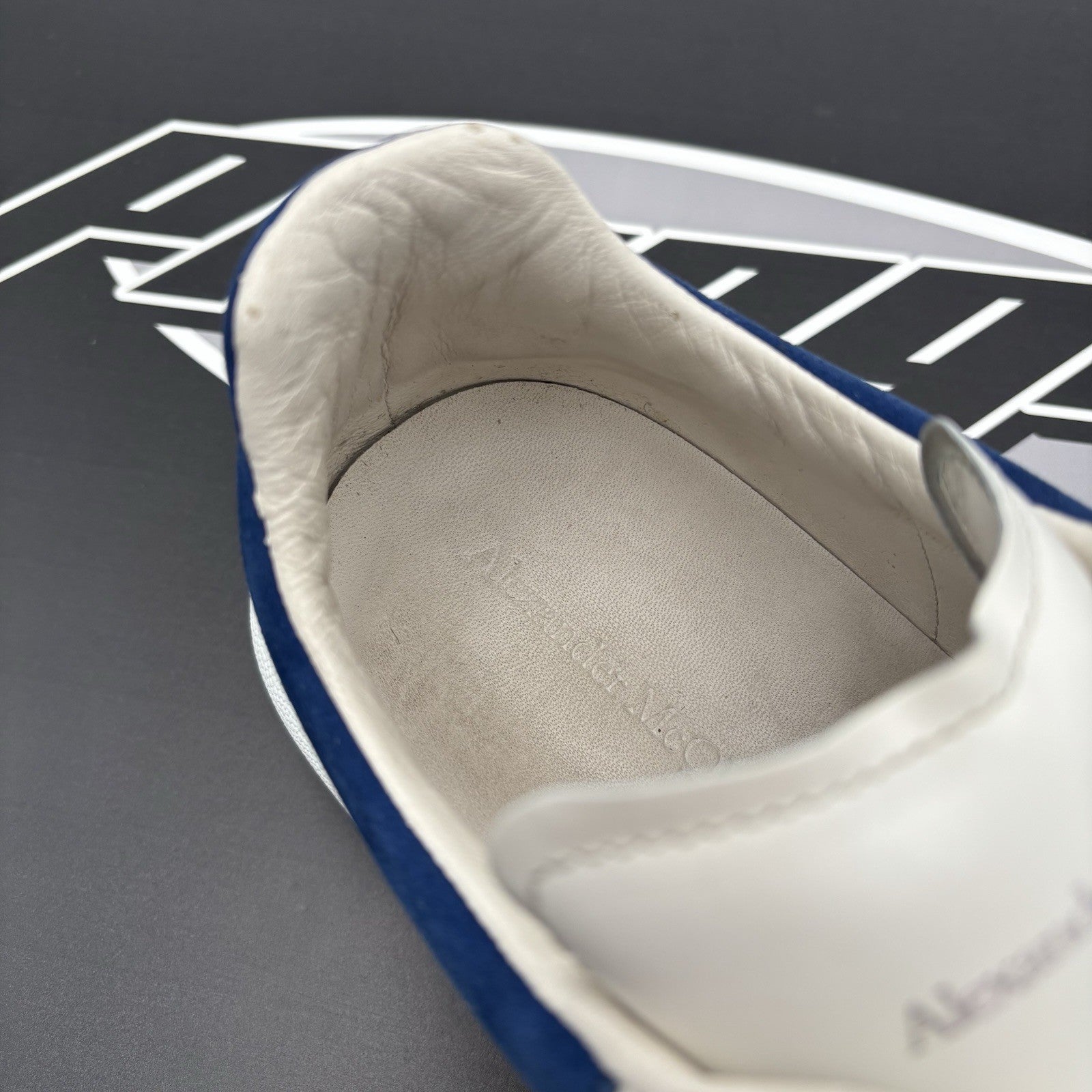 Size 45 (12 US) - Alexander McQueen Oversized ' White, Blue ' | GREAT CONDITION!
