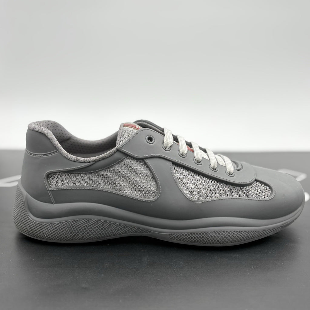 Size 43 (10 US) Prada America's Cup Soft Rubber ' Grey ' | GREAT CONDITION!