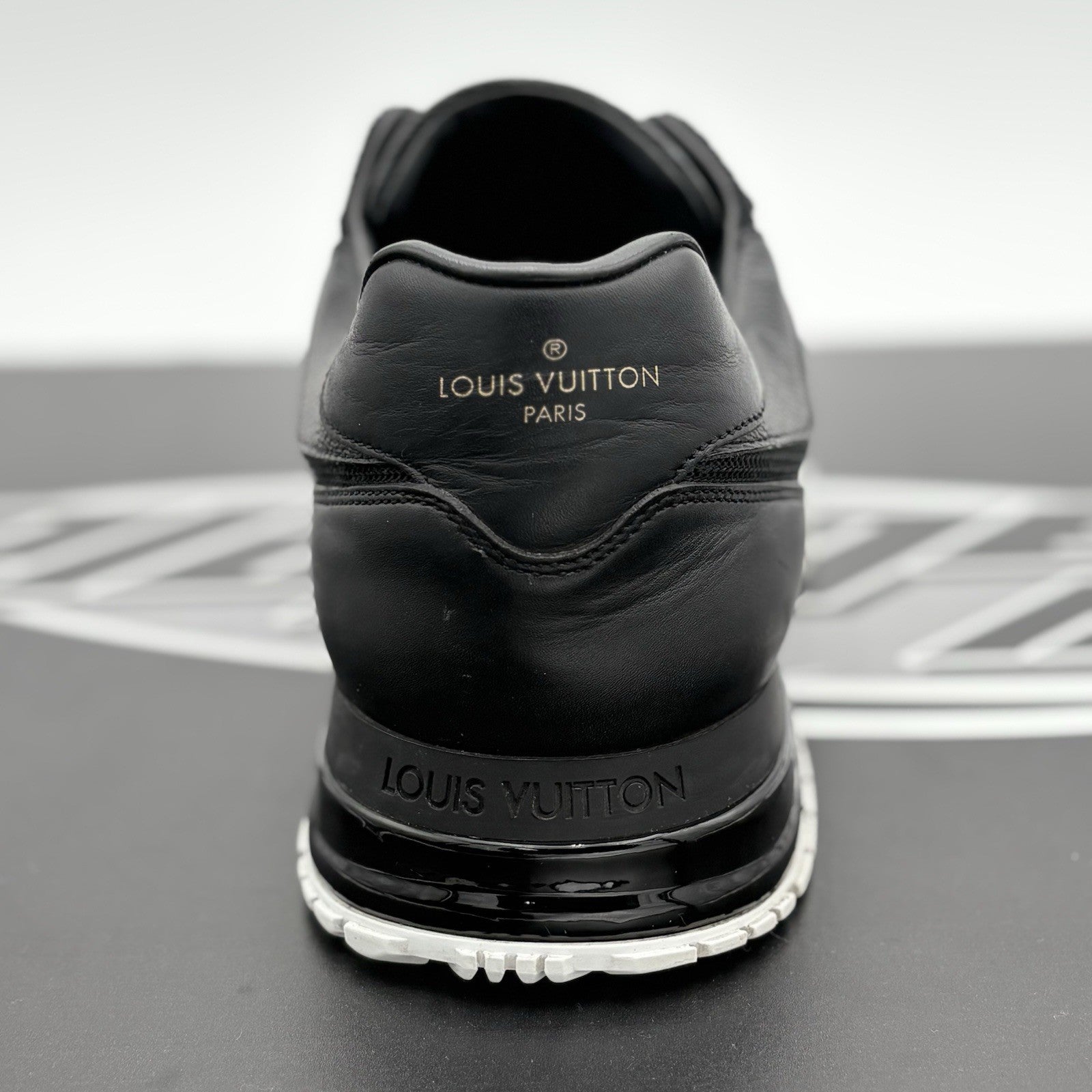Size 9.5 LV (10.5-11 US) Louis Vuitton Run Away ' Black White ' | GOOD CONDITION