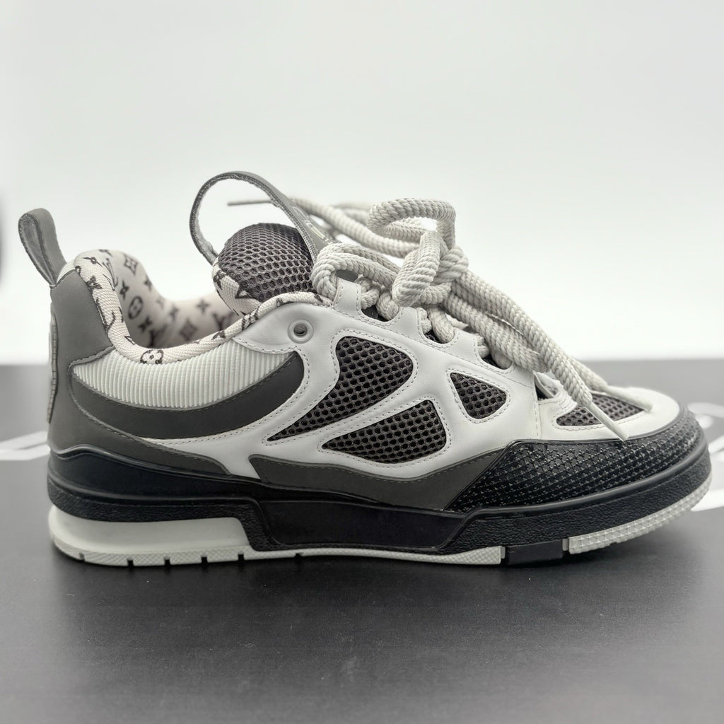 Size 8 LV (9-9.5 US) Louis Vuitton Skate ' Black Grey White ' | SUPER CLEAN!